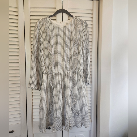 Club Monaco White Silk Dress Size 4 - Picture 2 of 8